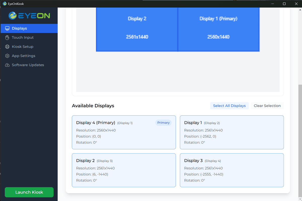 Display Layout Visualization
