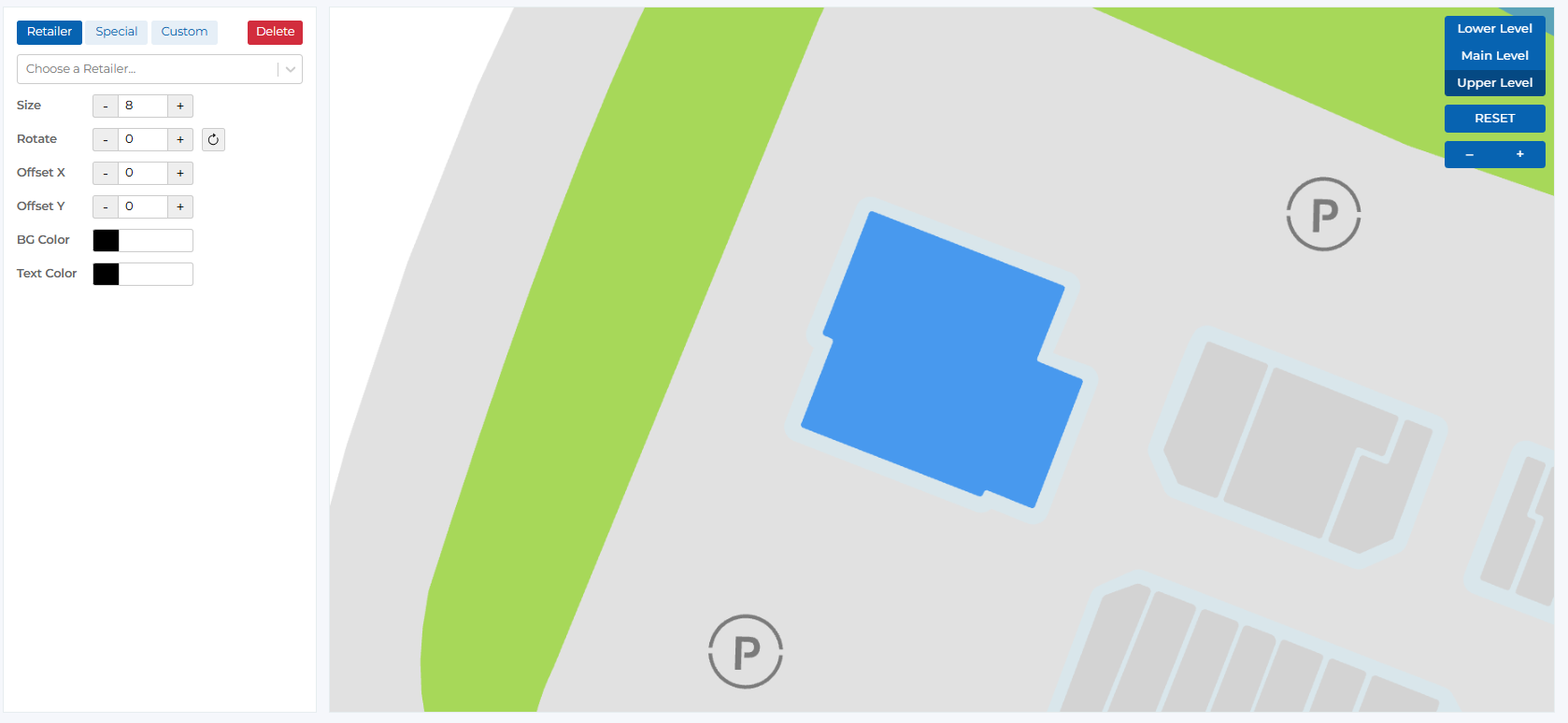 Map polygon editing interface
